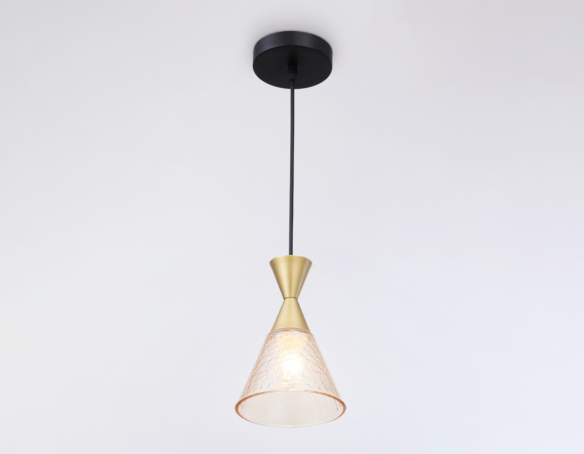 Подвесной светильник TR3173 BK/GD черный/золото E27 max 60W D155*1000 Ambrella Light 10