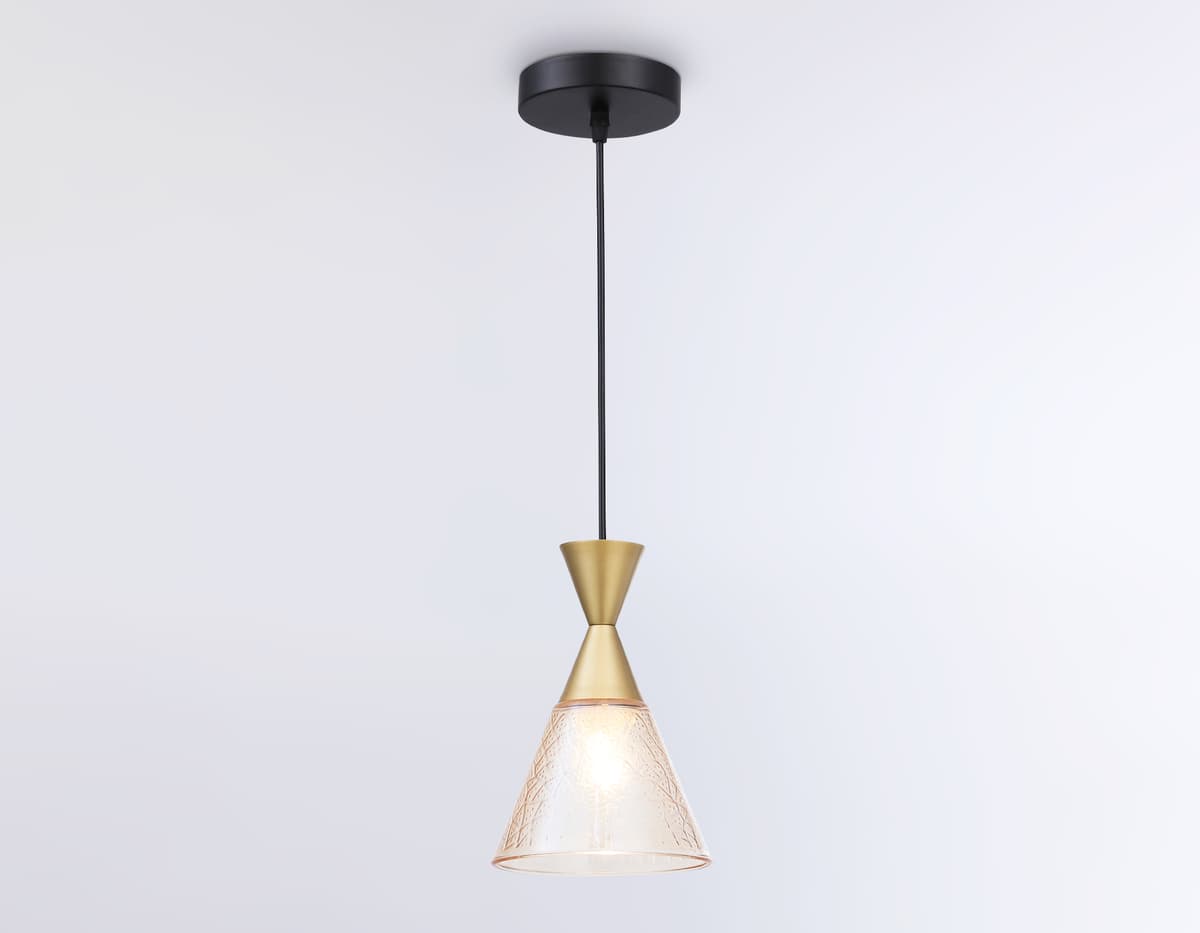 Подвесной светильник TR3173 BK/GD черный/золото E27 max 60W D155*1000 Ambrella Light 11