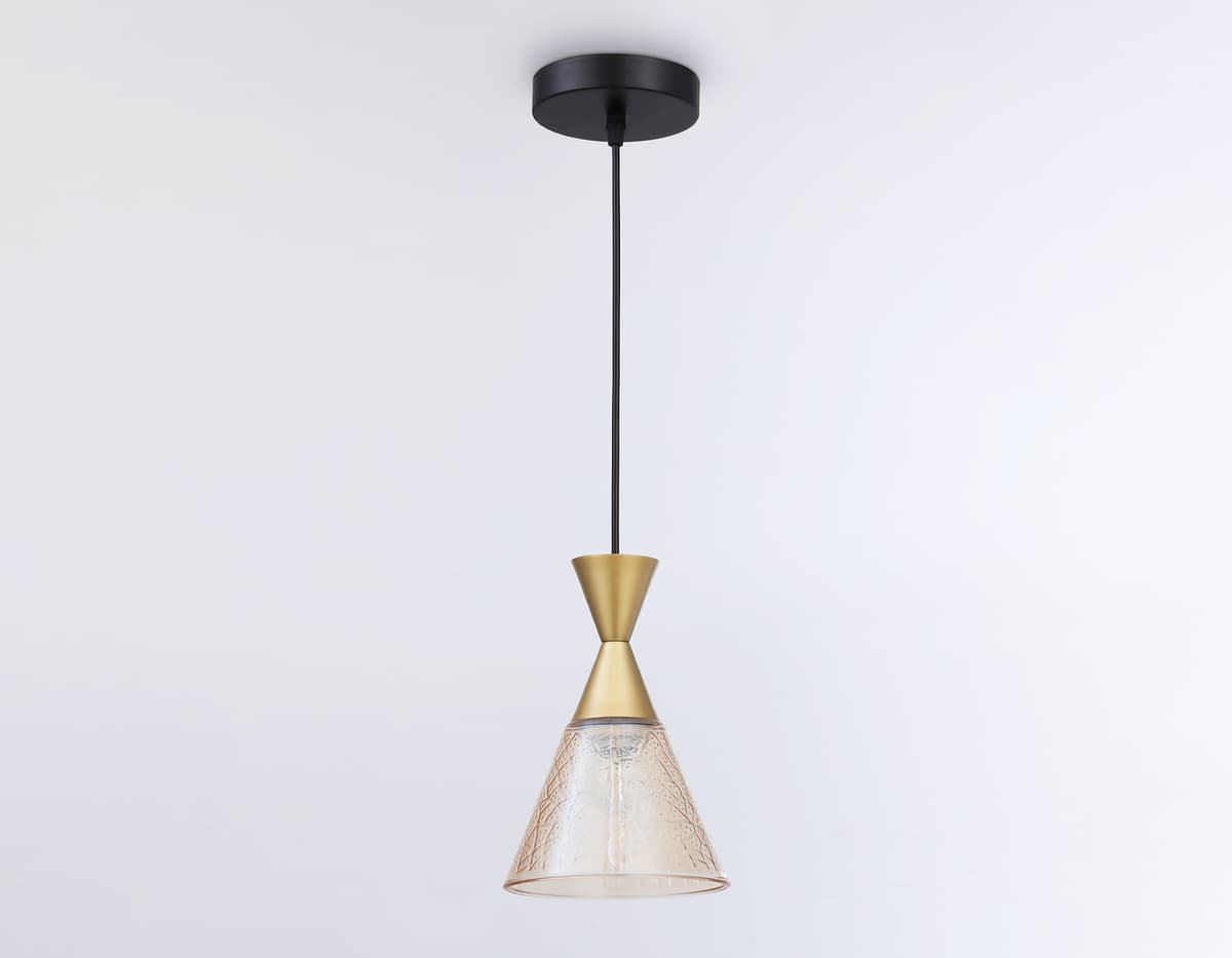 Подвесной светильник TR3173 BK/GD черный/золото E27 max 60W D155*1000 Ambrella Light 12