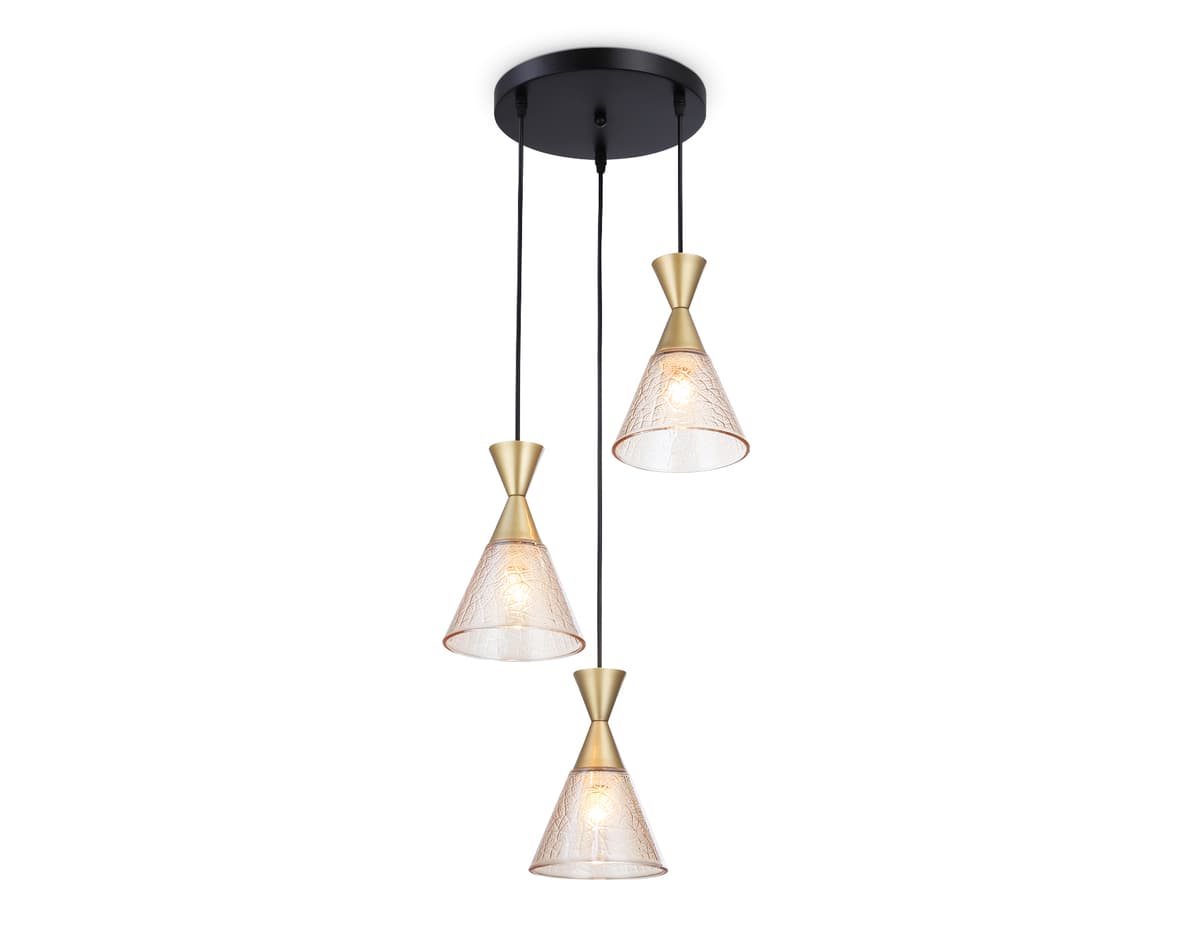 Подвесной светильник TR3175/3 BK/GD черный/золото E27/3 max 60W D360*1000 Ambrella Light 11