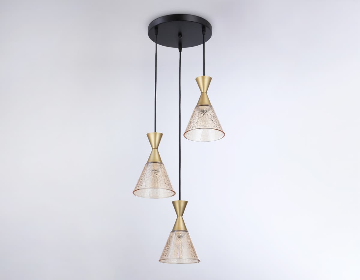 Подвесной светильник TR3175/3 BK/GD черный/золото E27/3 max 60W D360*1000 Ambrella Light 14