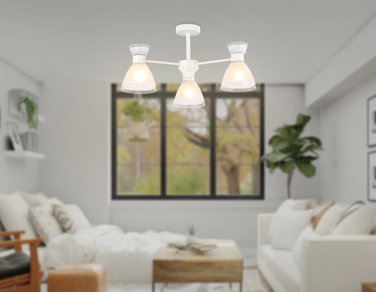 Подвесной светильник со сменной лампой TR3177/3 WH белый E27/3 max 40W D570*280 Ambrella Light 16