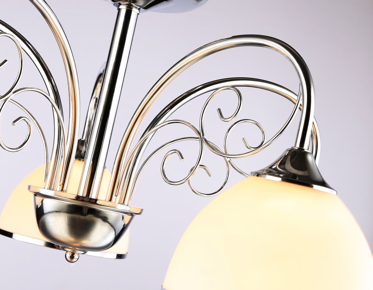 Подвесная люстра TR3182/5 CH/FR хром/белый матовый E27/5 max 40W D575*285 Ambrella Light 12