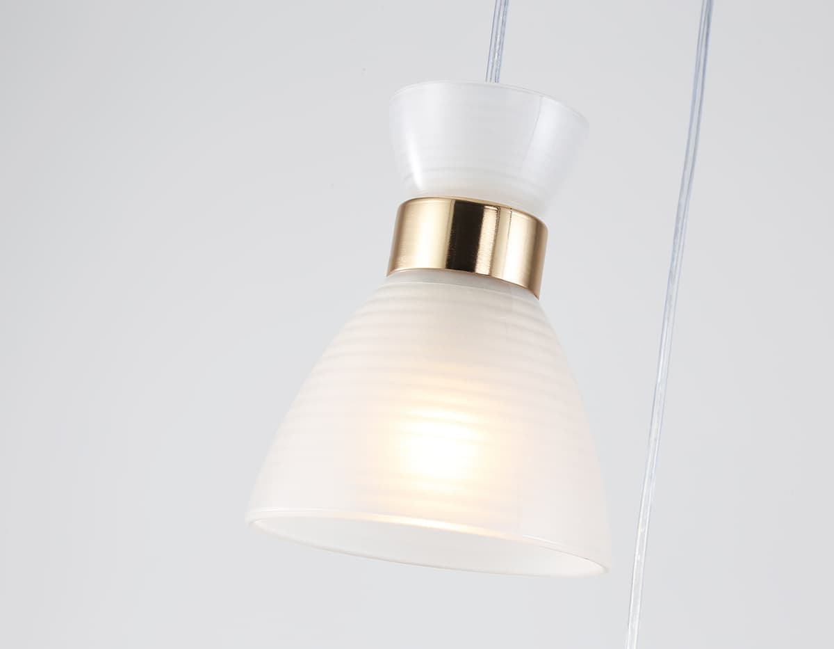 Светильник подвесной со стеклянными плафонами TR3402/3 FGD золото E27/3 max 60W D345*1000 Ambrella Light 10