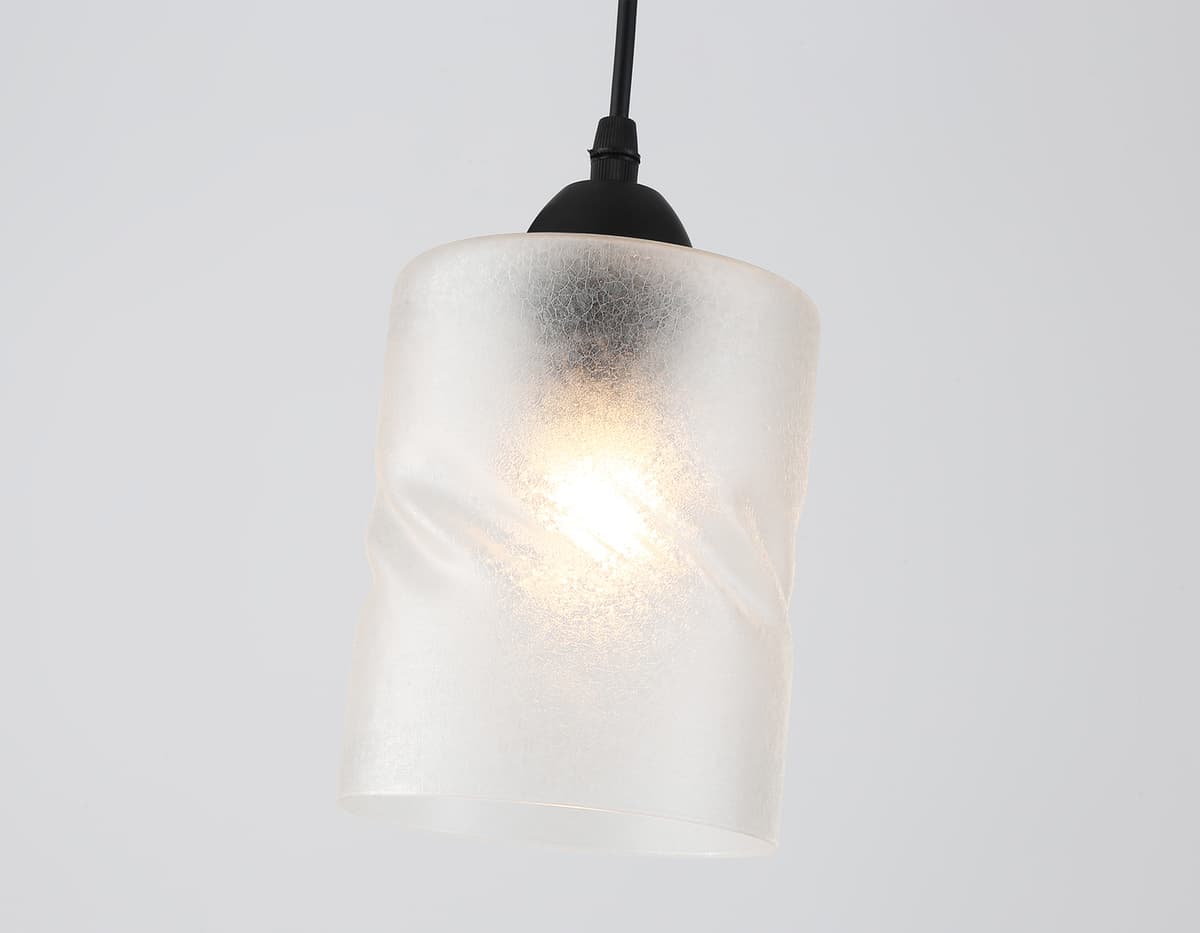 Светильник подвесной со стеклянным плафоном TR3409 BK черный E27 max 60W D120*1000 Ambrella Light 10