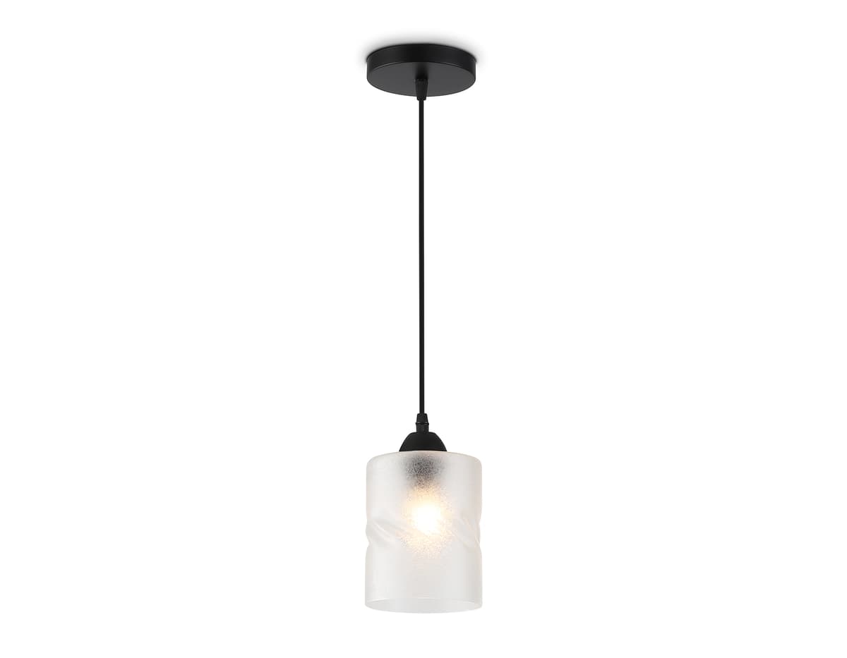 Светильник подвесной со стеклянным плафоном TR3409 BK черный E27 max 60W D120*1000 Ambrella Light 7