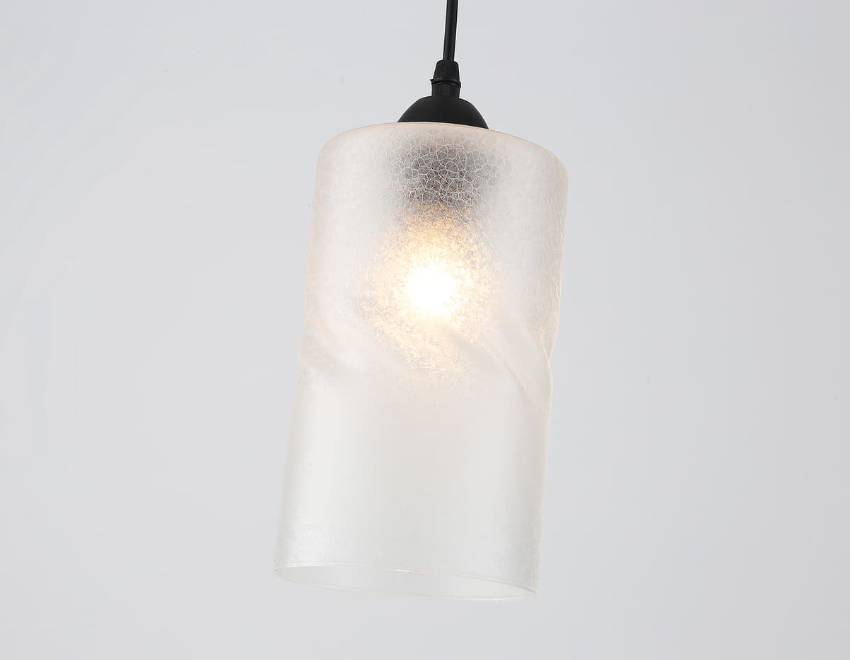 Светильник подвесной со стеклянным плафоном TR3411 BK черный E27 max 60W D120*1000 Ambrella Light 10