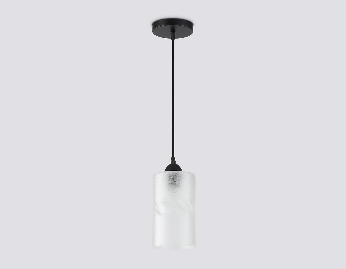 Светильник подвесной со стеклянным плафоном TR3411 BK черный E27 max 60W D120*1000 Ambrella Light 9