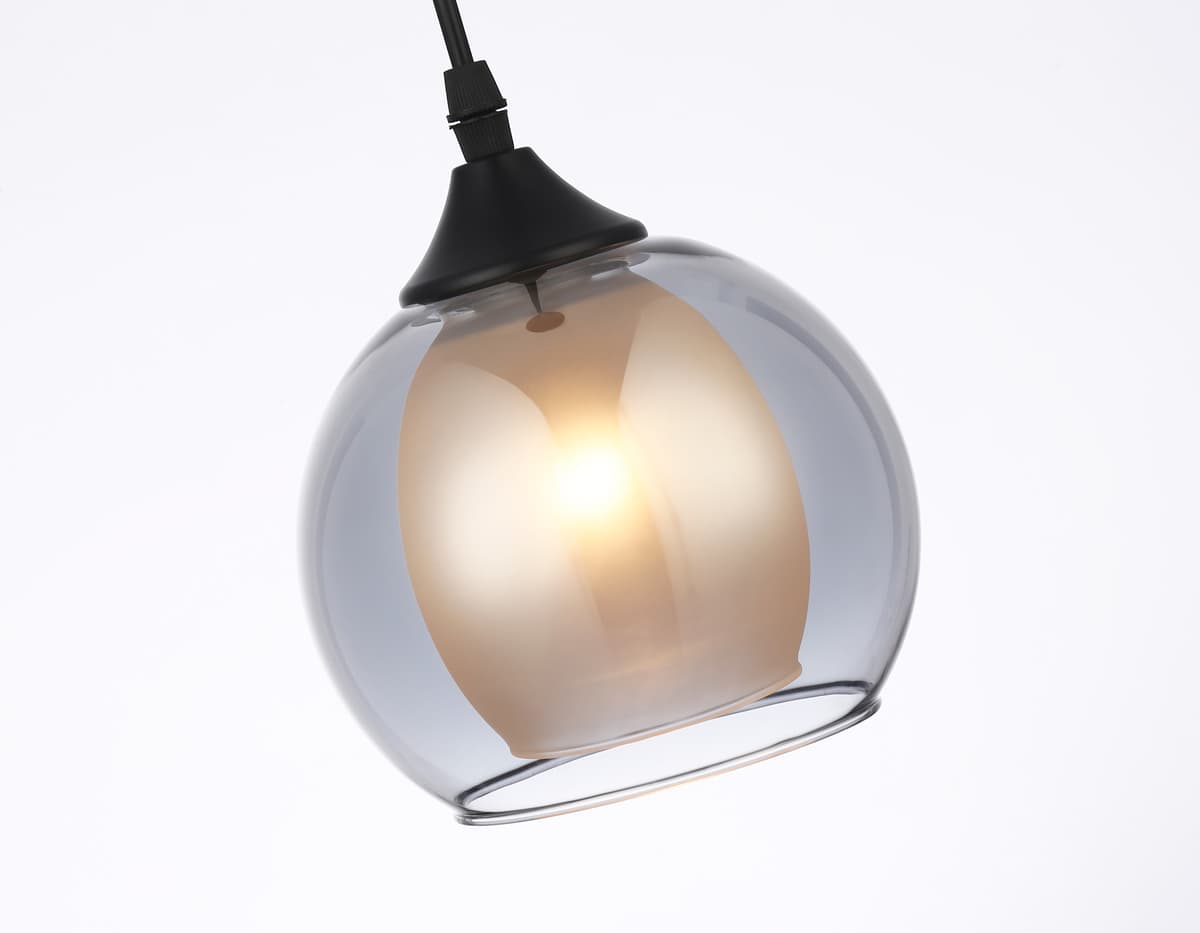 Подвесной светильник TR3539 BK/SM/FR черный/дымчатый/белый матовый E27 max 40W D130*800 Ambrella Light 8