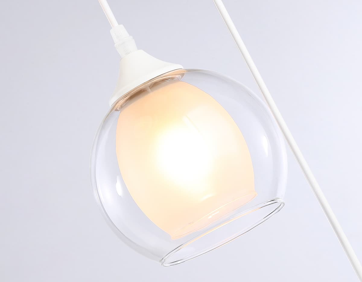 Подвесной светильник TR3540/3 WH/CL/FR белый/прозрачный/белый матовый E27*3 max 40W D281*800 Ambrella Light 10