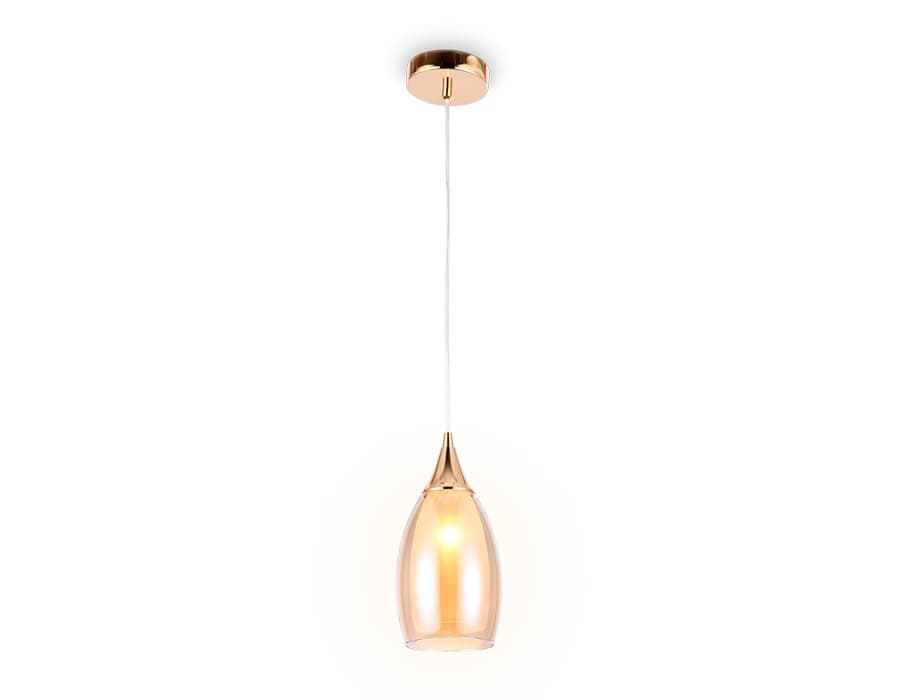 Подвесной светильник TR3543 GD/TI золото/янтарь E14 max 40W D130*1000 Ambrella Light 4