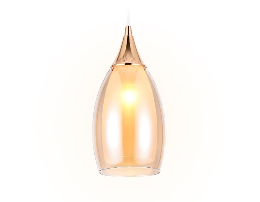 Подвесной светильник TR3543 GD/TI золото/янтарь E14 max 40W D130*1000 Ambrella Light 5