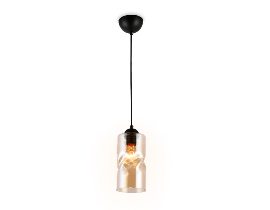 Подвесной светильник TR3555 BK/TI черный/янтарь E27 max 40W D110*1200 Ambrella Light 4