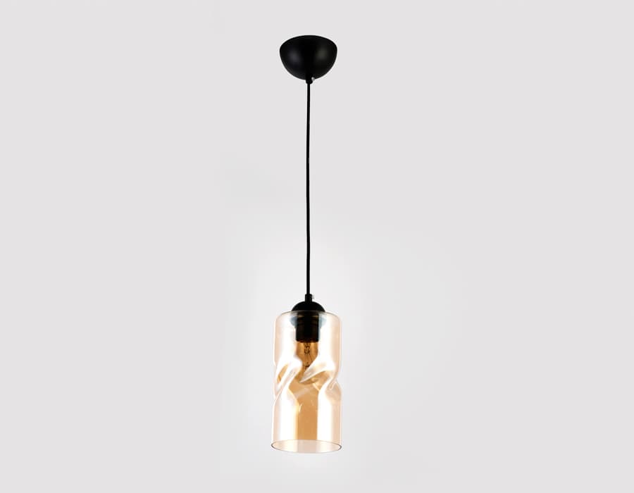 Подвесной светильник TR3555 BK/TI черный/янтарь E27 max 40W D110*1200 Ambrella Light 6