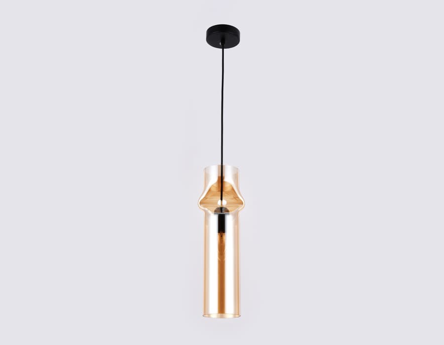Подвесной светильник TR3560 BK/TI черный/янтарь E27 max 40W D130*1200 Ambrella Light 6