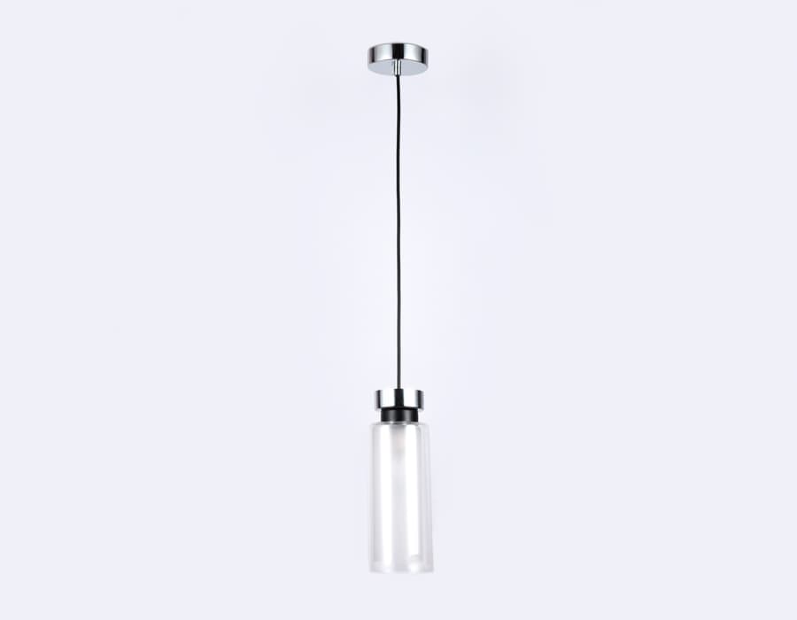 Подвесной светильник со сменной лампой TR3570 CH/FR хром/матовый E14 max 40W D100*1050 Ambrella Light 6