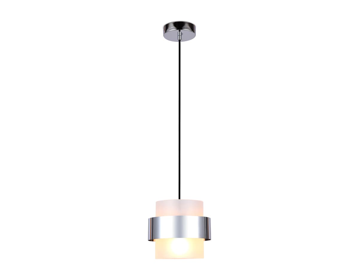 Подвесной светильник со сменной лампой TR3644 CH/FR хром/матовый E27 max 40W D180*950 Ambrella Light 5