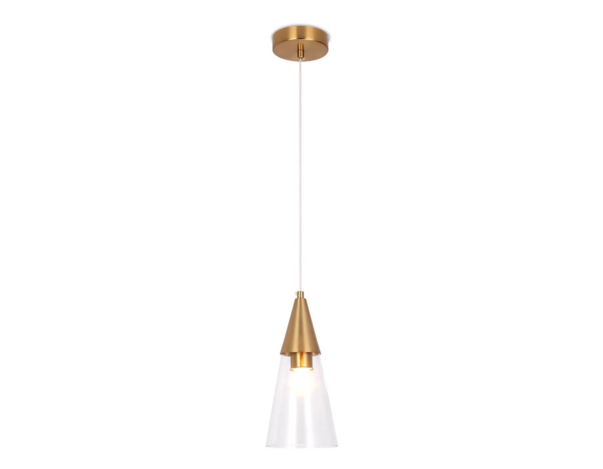 Подвесной светильник TR3666 BS/CL латунь/прозрачный E14 max 40W D120*1000 Ambrella Light 9