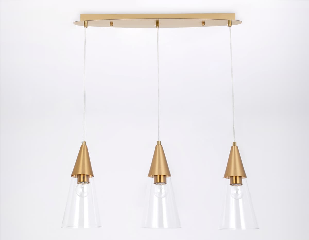 Подвесной светильник TR3669/3 BS/CL латунь/прозрачный E14/3 max 40W 590*120*850 Ambrella Light 10
