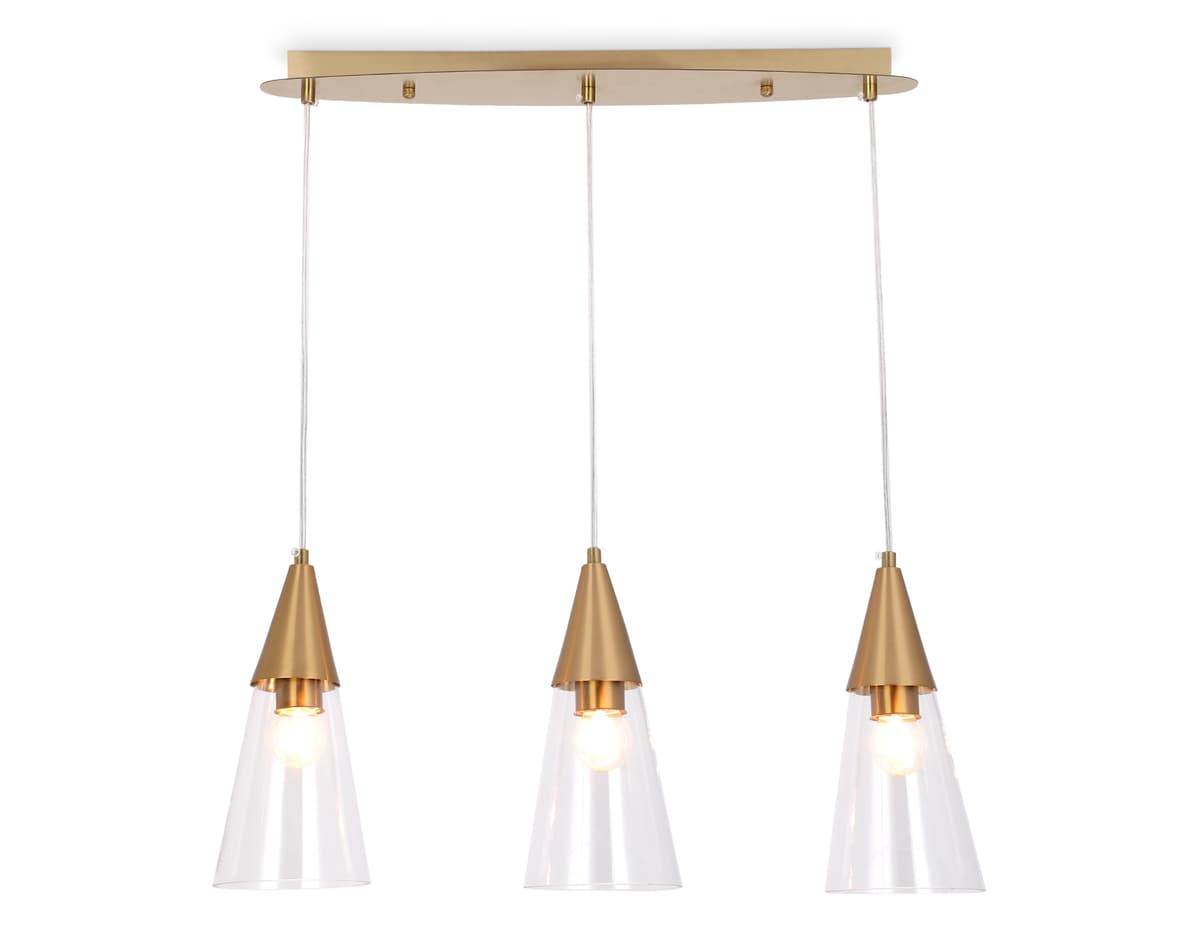 Подвесной светильник TR3669/3 BS/CL латунь/прозрачный E14/3 max 40W 590*120*850 Ambrella Light 9