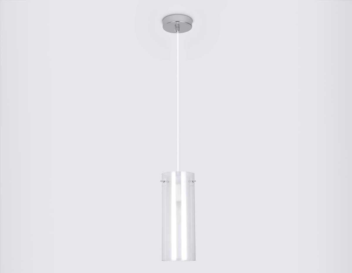 Подвесной светильник TR3672 CH/CL/FR хром/прозрачный/белый матовый E14 max 40W D110*1000 Ambrella Light 10
