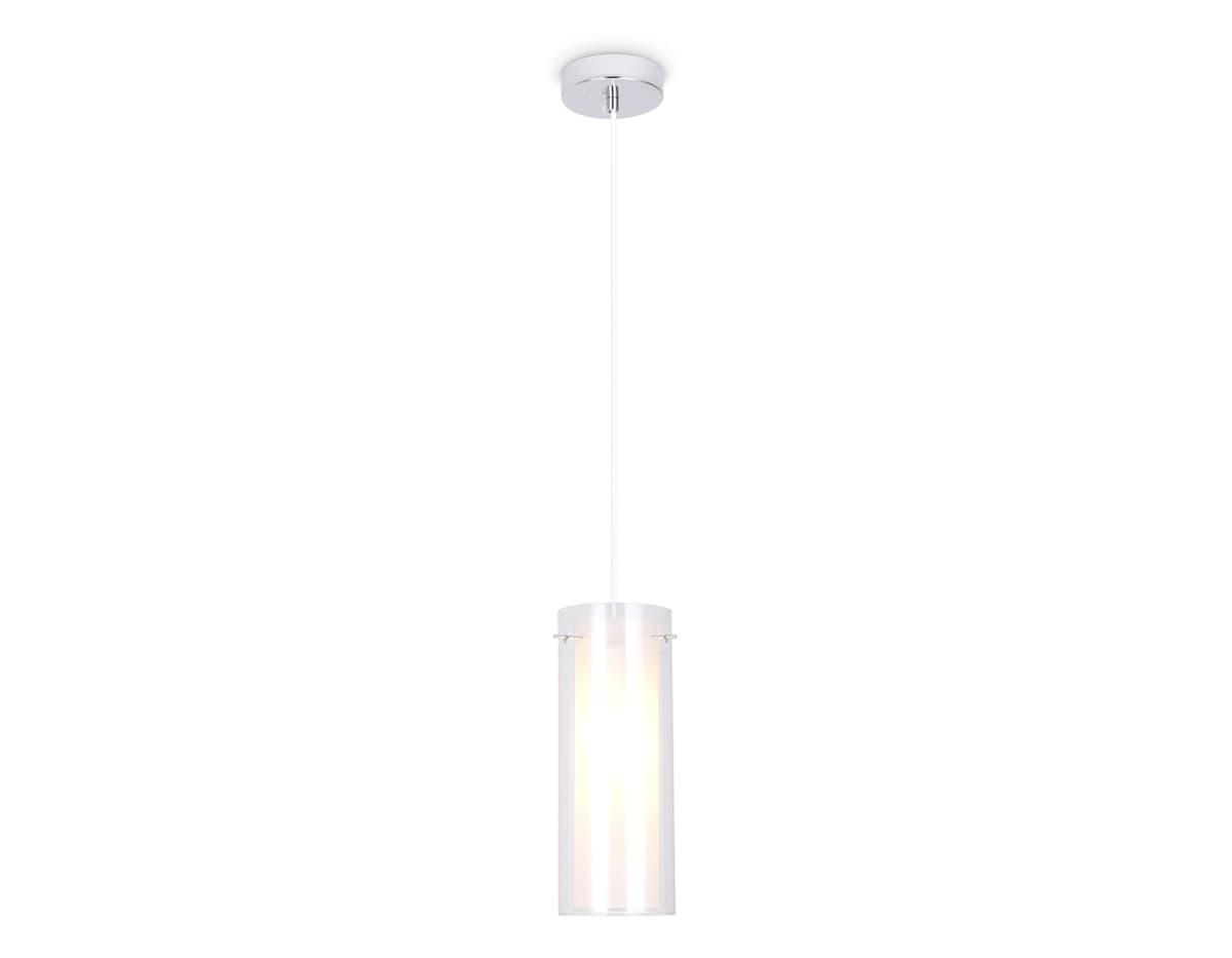 Подвесной светильник TR3672 CH/CL/FR хром/прозрачный/белый матовый E14 max 40W D110*1000 Ambrella Light 9