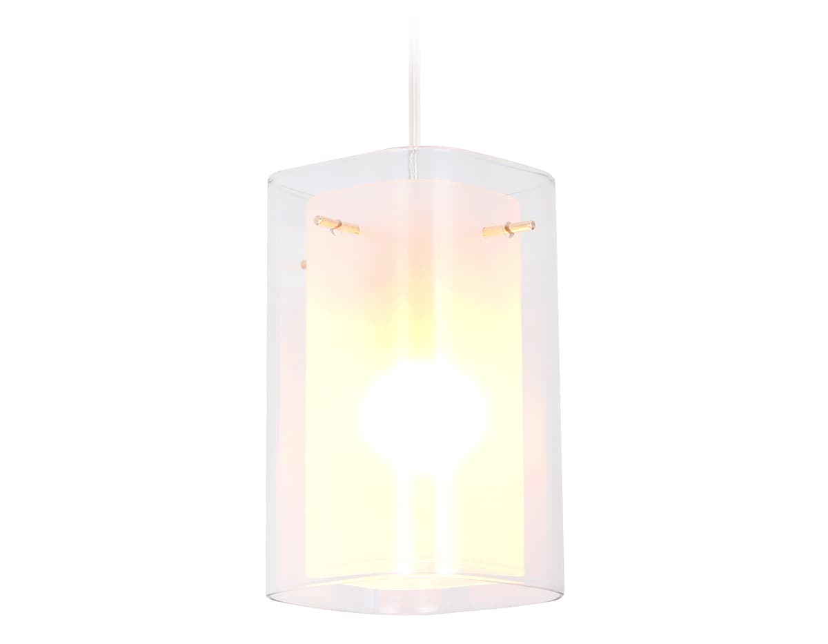 Подвесной светильник TR3680 GD/CL/FR золото/прозрачный/белый матовый E14 max 40W D110*950 Ambrella Light 6