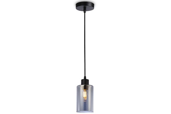 Подвесной светильник в стиле лофт TR3695 BK/SM черный/дымчатый E27 max 40W D100*1000 Ambrella Light 3