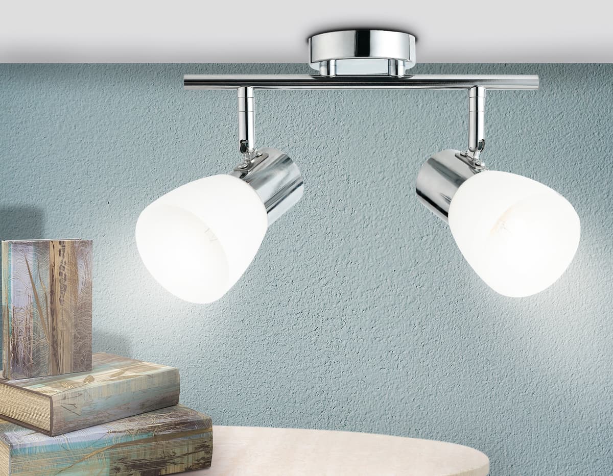 Настенно-потолочный спот TR3963/2 CH/FR хром/белый матовый E27*2 max 40W 200*105*200 Ambrella Light 10
