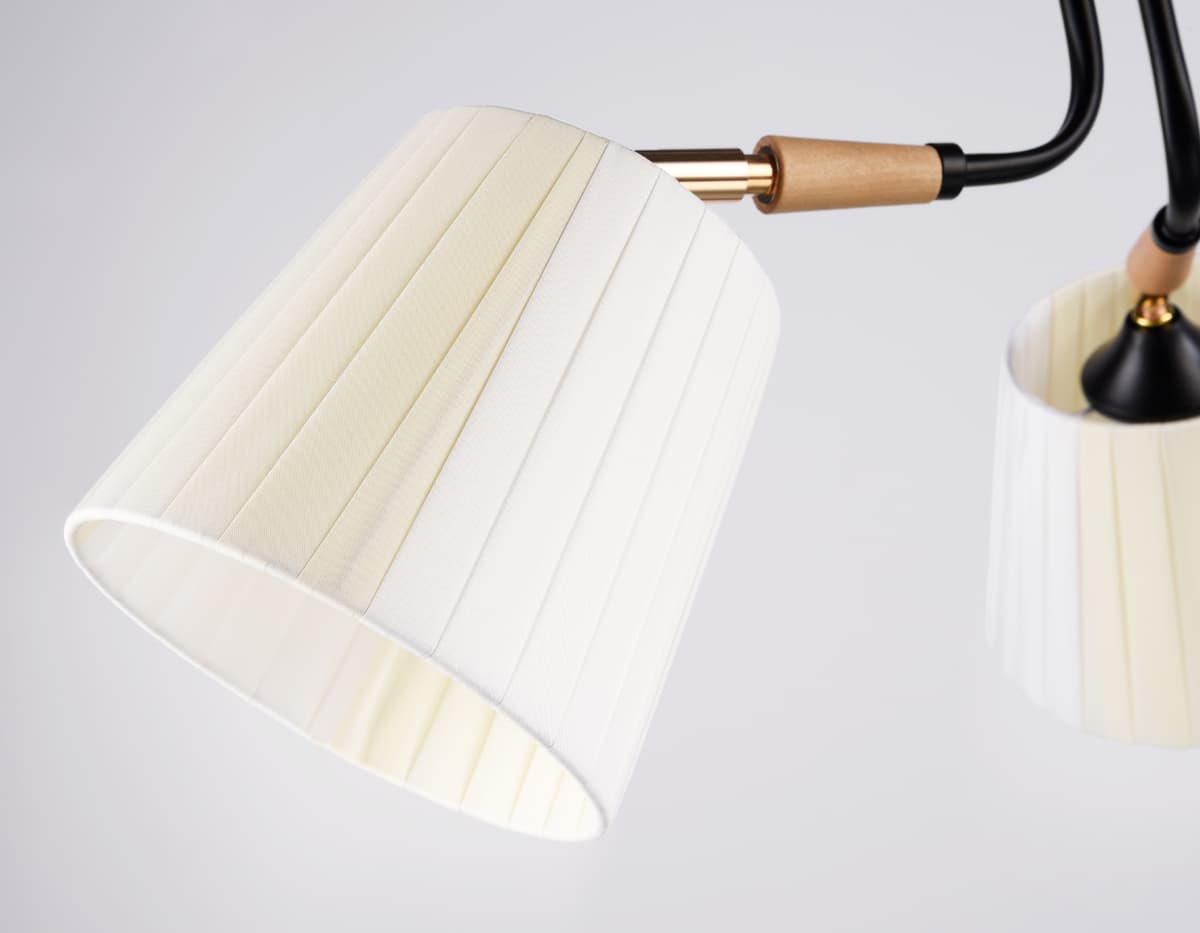 Потолочный светильник TR4731/3 BK/LWD черный/светлое дерево E27/3 max 40W D610*270 Ambrella Light 7