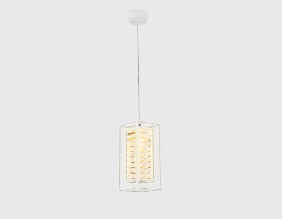 Подвесной светильник с хрусталем TR5042 WH/CL белый/прозрачный E14/1 max 40W 180*180*760 Ambrella Light 11