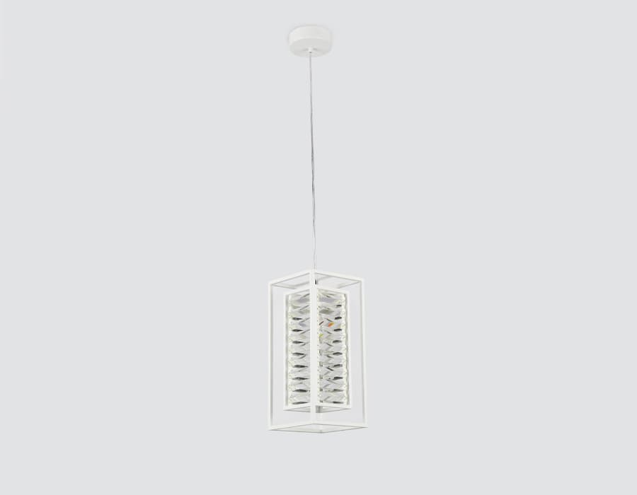 Подвесной светильник с хрусталем TR5042 WH/CL белый/прозрачный E14/1 max 40W 180*180*760 Ambrella Light 12