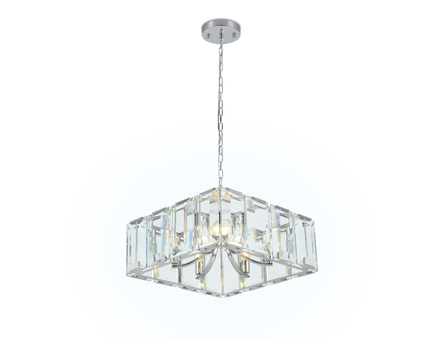 Подвесная люстра с хрусталем TR5148 CH/CL хром/прозрачный E14/6 max 40W 500*500*1000 Ambrella Light 5