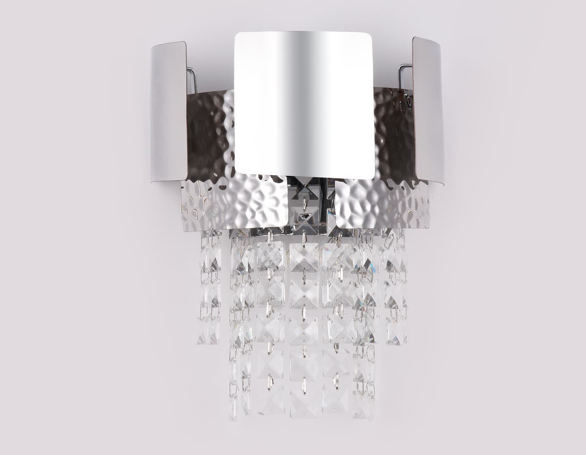 Настенный светильник с хрусталем TR5250/2 SL/CL серебро/прозрачный E14/2 max 40W 270*240*150 Ambrella Light 4
