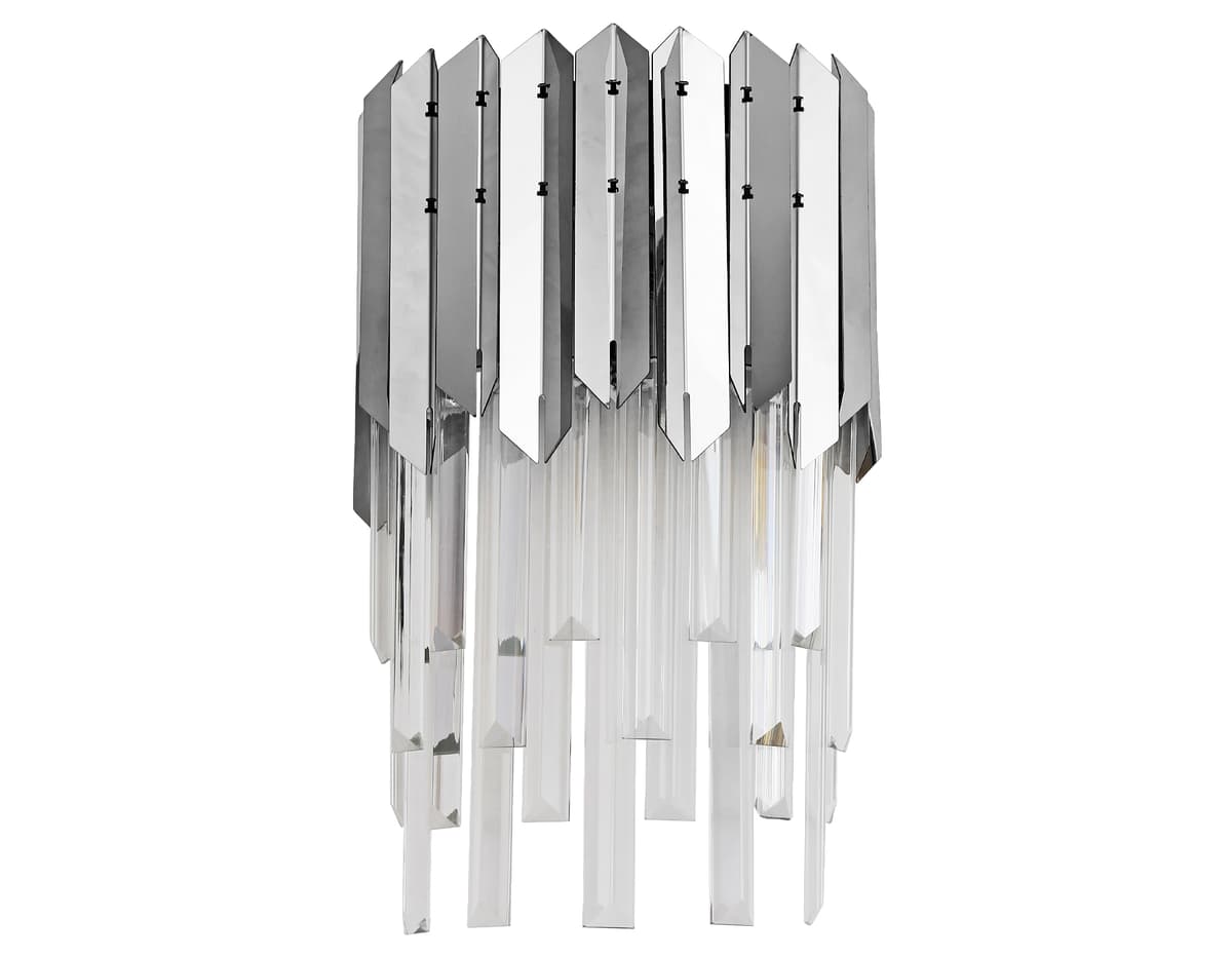 Настенный светильник с хрусталем TR5288/2 CH/CL хром/прозрачный E14/2 max 40W 370*220*110 Ambrella Light 9