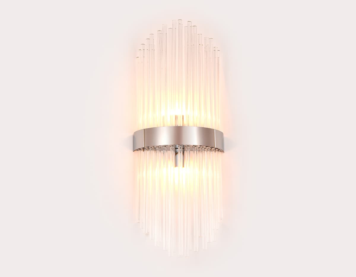 Настенный светильник с хрусталем TR5371/2 CH/CL хром/прозрачный G9/2 max 40W 500*200*100 Ambrella Light 6