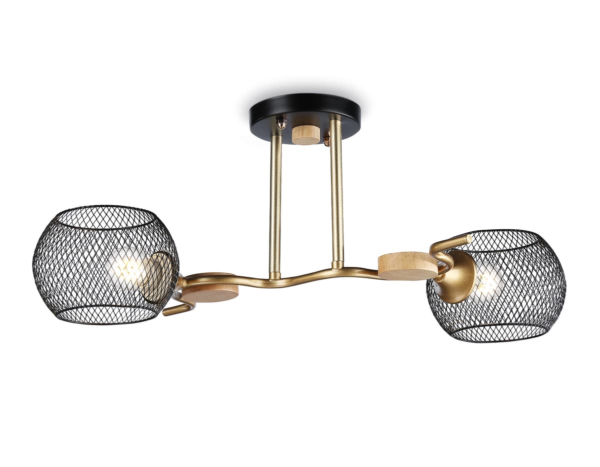 Подвесной светильник TR80162/2 BK/GD черный/золото E27/2 max 40W 550*360*220 Ambrella Light 2
