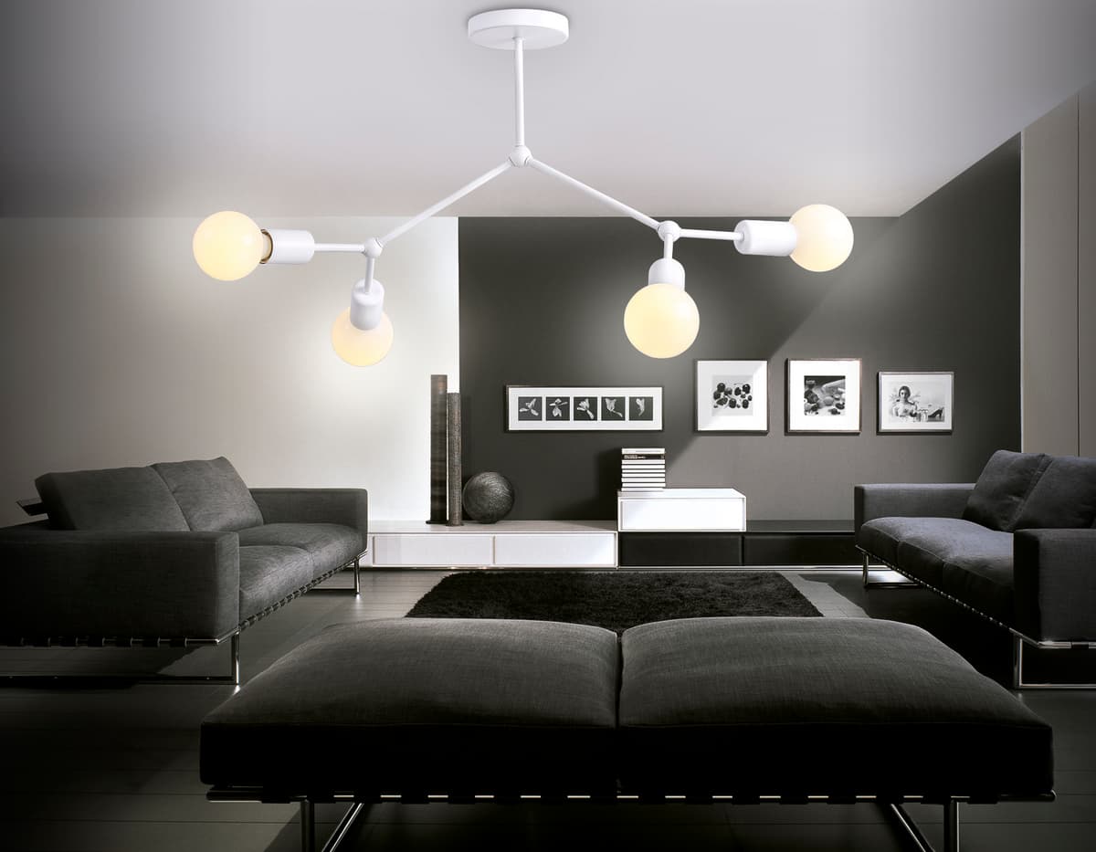 Потолочный светильник в стиле лофт TR8031/4 WH белый E27*4 max 40W D670*440 Ambrella Light 4