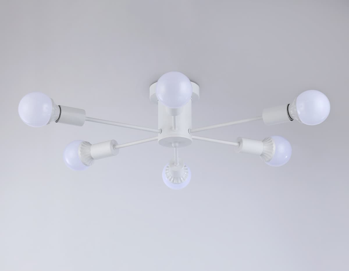 Потолочный светильник в стиле лофт TR80401/6 WH белый E27/6 max 60W D780*150 Ambrella Light 10