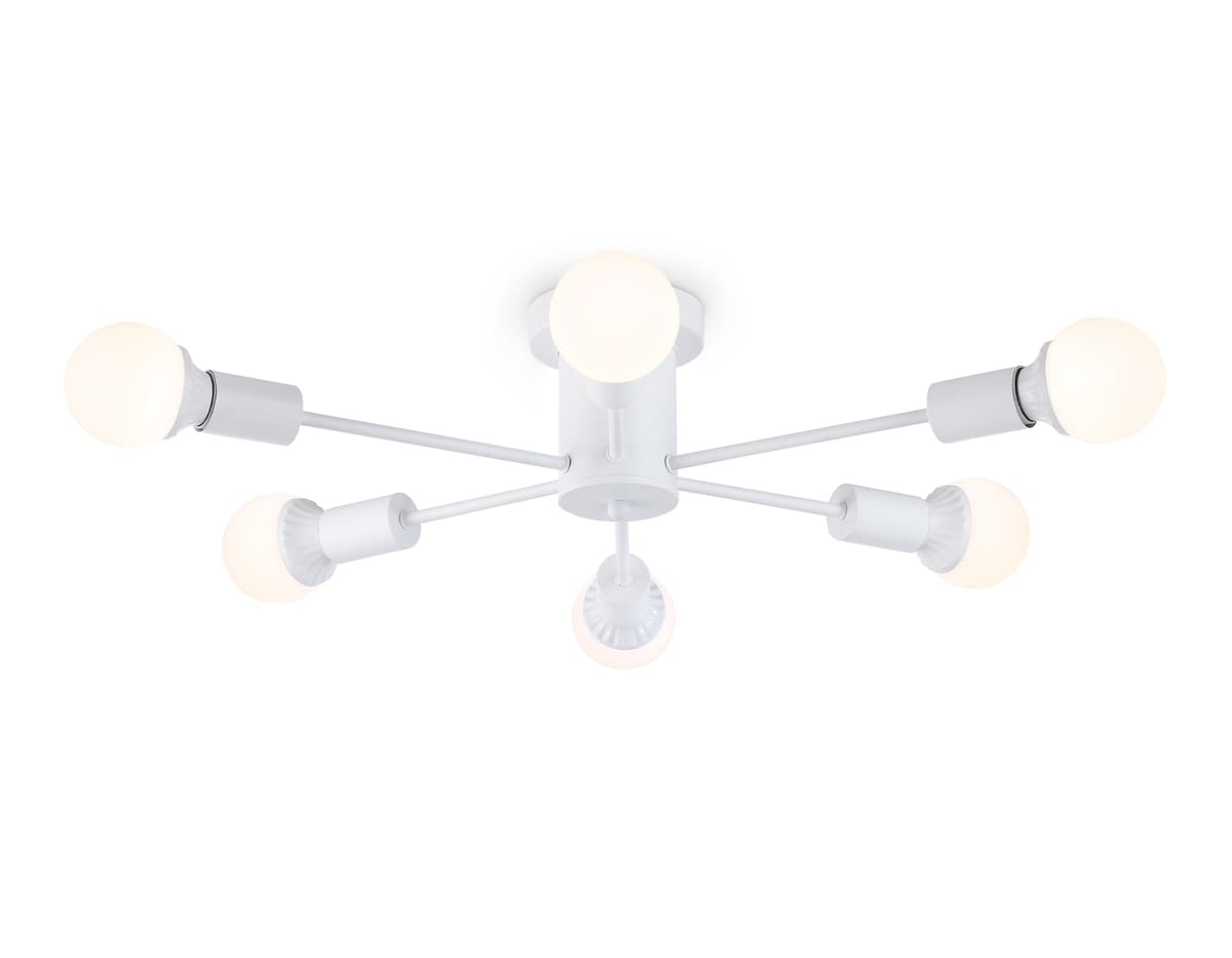 Потолочный светильник в стиле лофт TR80401/6 WH белый E27/6 max 60W D780*150 Ambrella Light 6