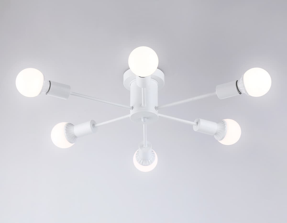 Потолочный светильник в стиле лофт TR80401/6 WH белый E27/6 max 60W D780*150 Ambrella Light 8