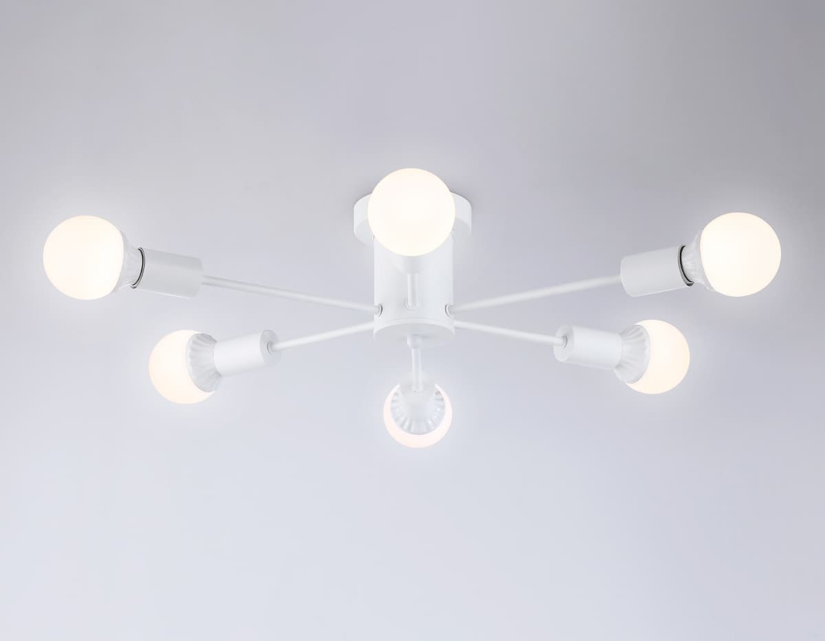 Потолочный светильник в стиле лофт TR80401/6 WH белый E27/6 max 60W D780*150 Ambrella Light 9