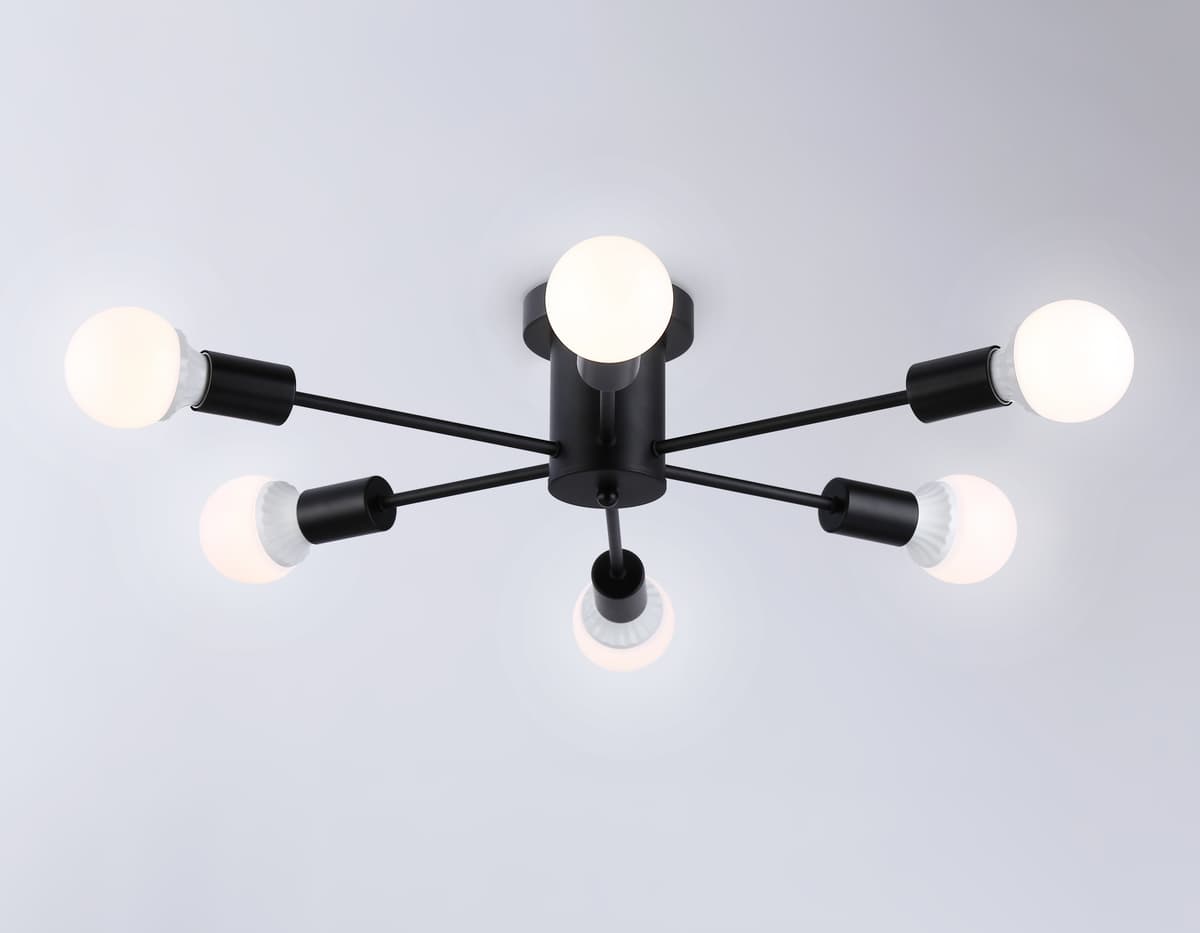 Потолочный светильник в стиле лофт TR80402/6 BK черный E27/6 max 60W D780*150 Ambrella Light 7