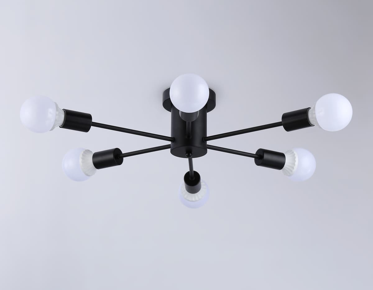 Потолочный светильник в стиле лофт TR80402/6 BK черный E27/6 max 60W D780*150 Ambrella Light 8