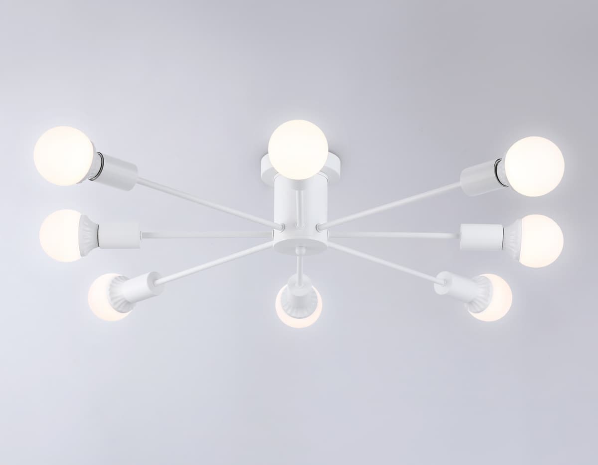 Потолочный светильник в стиле лофт TR80408/8 WH белый E27/8 max 60W D950*150 Ambrella Light 11