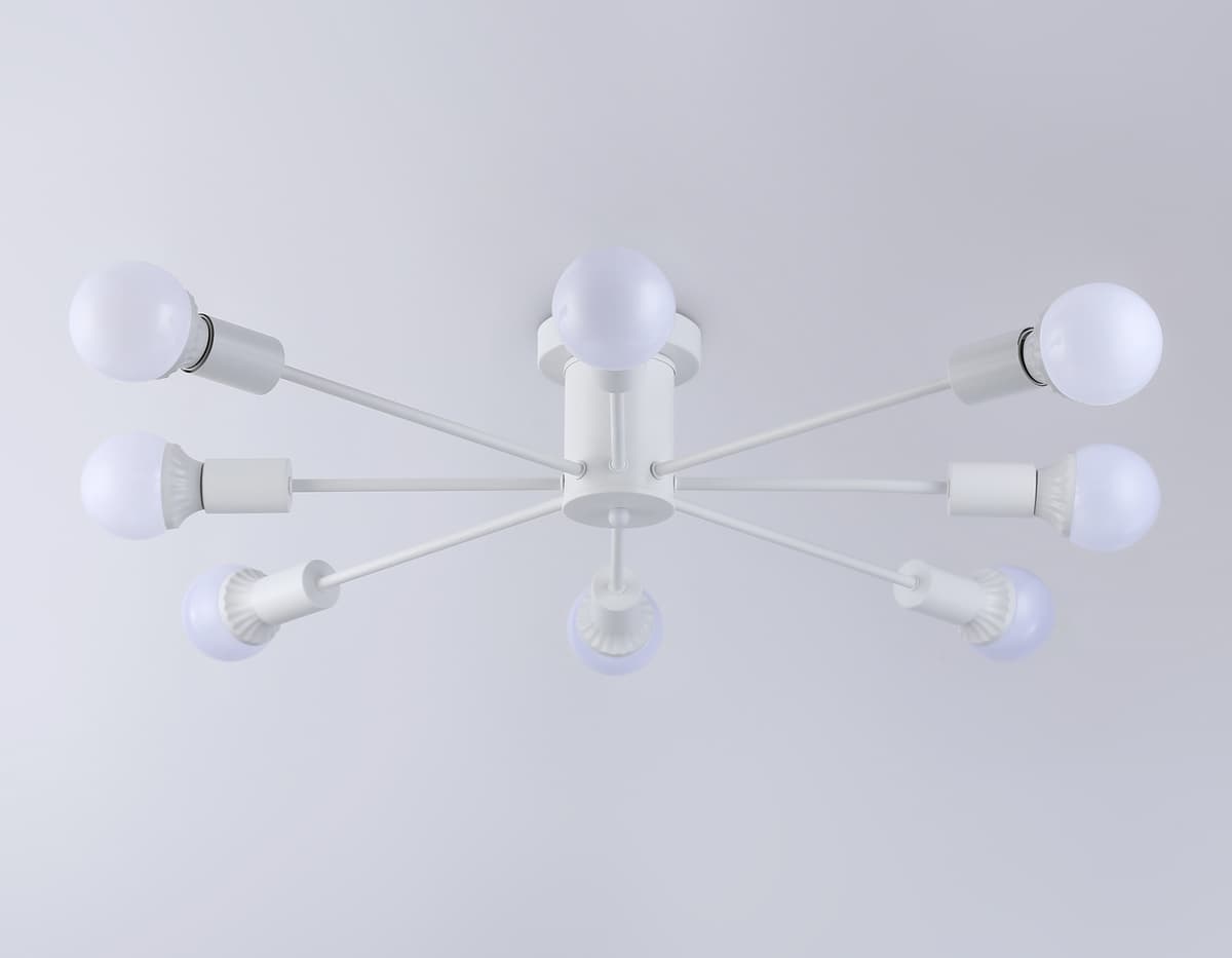 Потолочный светильник в стиле лофт TR80408/8 WH белый E27/8 max 60W D950*150 Ambrella Light 12
