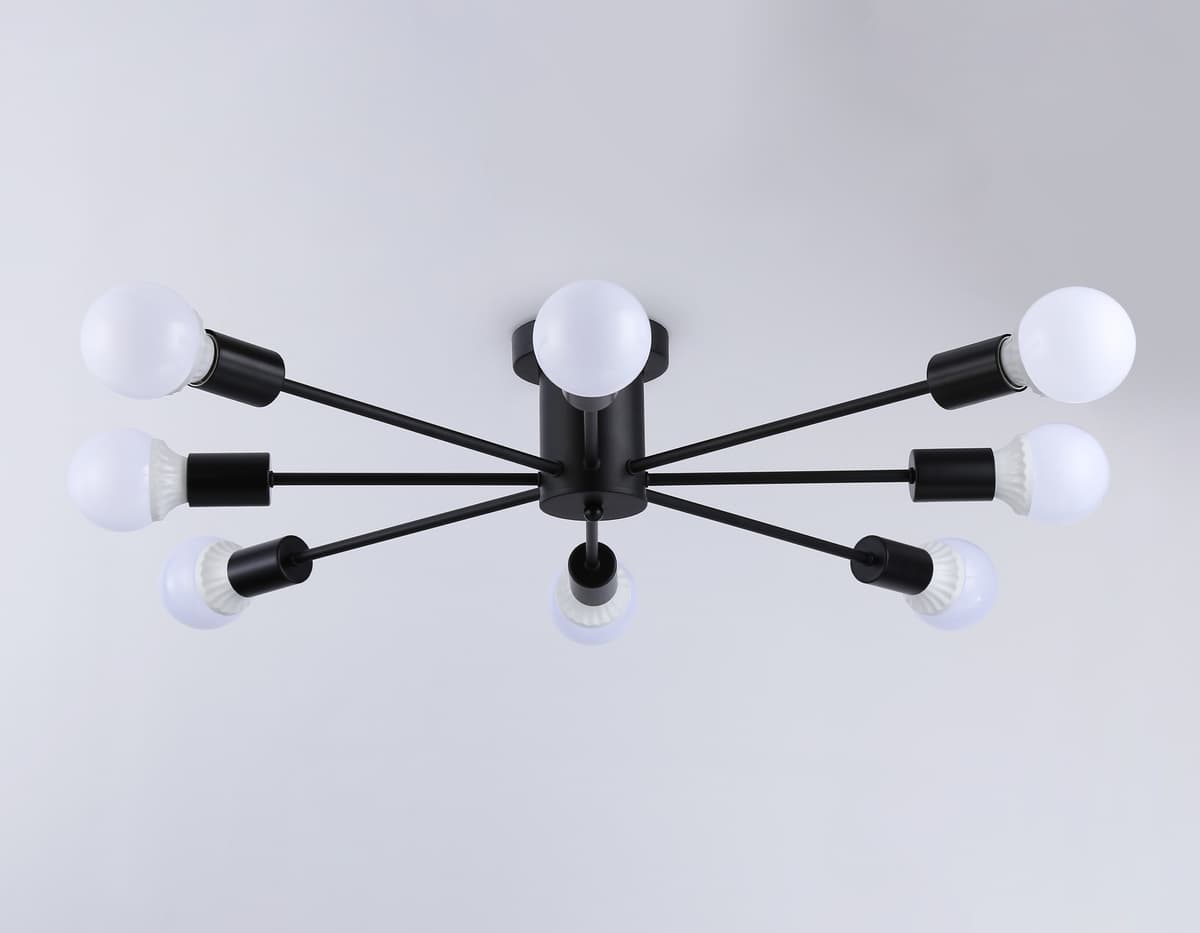 Потолочный светильник в стиле лофт TR80411/8 BK черный E27/8 max 60W D950*150 Ambrella Light 10