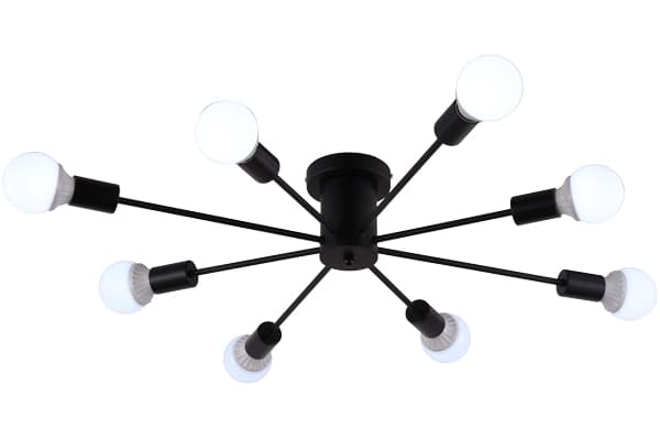 Потолочный светильник в стиле лофт TR80411/8 BK черный E27/8 max 60W D950*150 Ambrella Light 6