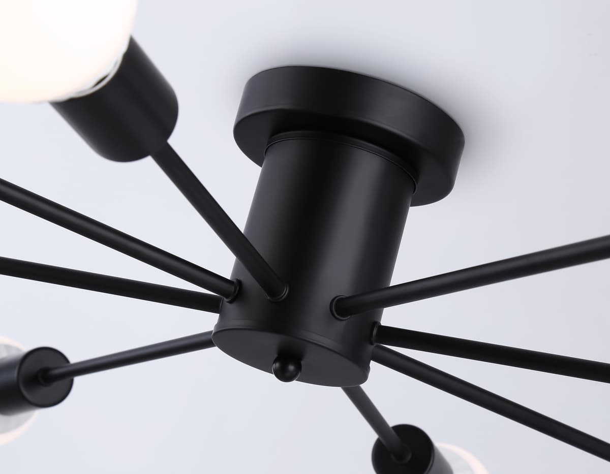 Потолочный светильник в стиле лофт TR80411/8 BK черный E27/8 max 60W D950*150 Ambrella Light 7