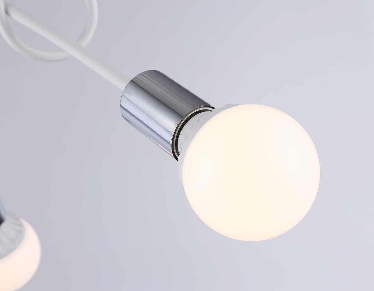 Потолочный светильник в стиле лофт TR80414/3 WH/CH белый/хром E27/3 max 60W D670*370 Ambrella Light 6